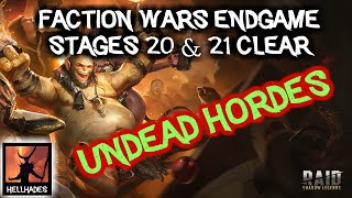 RAID Shadow Legends  Faction Wars Undead Hordes Stages 20amp21 cleared [upl. by Ethelda]