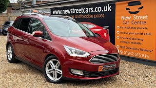 FORD GRAND CMAX MPV 10T ECOBOOST TITANIUM X EURO 6 SS 5DR 2017 999cc Manual 44000 Miles Petrol [upl. by Esinned940]