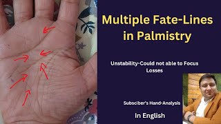 Multiple FateLinesOverlapping Fate Line in Palmistry [upl. by Gunzburg142]