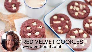 Red velvet chocolate chip cookies [upl. by Ringler]