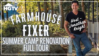 Jonathan Knights Summer Camp Reno Tour  Farmhouse Fixer  HGTV [upl. by Odysseus896]