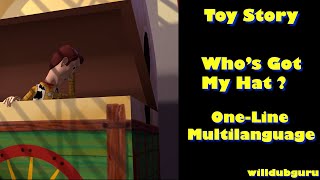 Toy Story  quotWhos Got My Hat quot  OneLine Multilanguage HD [upl. by Arihas884]