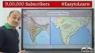 Peninsular Plateau  Physical Division of India  Class 4  CBSE  NCERT  ICSE [upl. by Aminta]