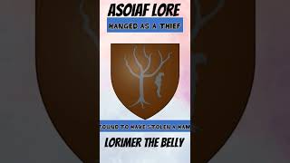 Lorimer the Belly Hedge Knight Asoiaf Game of Thrones Lore houseofthedragon gameofthrones [upl. by Llednil]