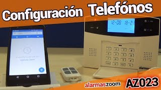 🔻Configuración telefónica AlarmasZoom AZ023 🔻 Llamada teléfono alarma 🔻 Control remoto central [upl. by Nuahsar]