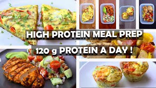 120g Protein A Day 3 Days Low Calorie High Protein Meal Prep [upl. by Ahsirtal]