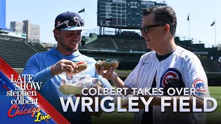 The Chicago Cubs And Jennifer Hudson Welcome Stephen Colbert To Wrigley Field [upl. by Olegnaed]