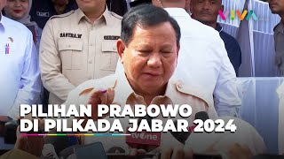 Ditanya Pilih Siapa di Pilkada Jawa Barat Ini Jawaban Presiden Prabowo [upl. by Eerok]