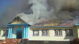 Fire Destroys Hartzell High School Block [upl. by Nnaacissej766]