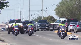 Memorial procession for DPS trooper Kevin Vasquez [upl. by Yleen]