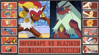 INFERNAPE vs BLAZIKEN  Fire Starter Pokémon Tournament Battle 3 [upl. by Cartwell625]