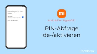 PINAbfrage deaktivieren oder aktivieren  Xiaomi Android 14  HyperOS 1 [upl. by Anelehs]