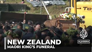 Maori King’s funeral Mourners in New Zealand pay their respect [upl. by Werdnael]