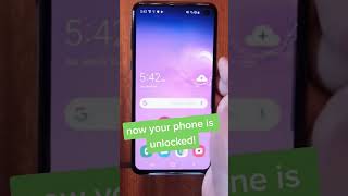 How to unlock a Samsung Galaxy S10 shorts [upl. by Notnarb354]