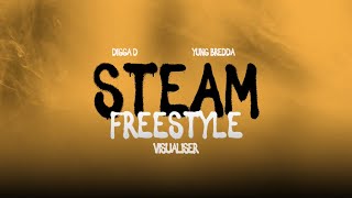 Digga D x Yung Bredda  Steam Freestyle Visualiser [upl. by Wallache]