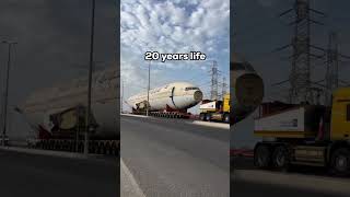 Saudi Arabs aeroplane transport through trucks [upl. by Yesnik]