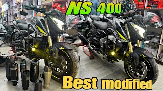 bajaj ns 400 modified  Ns400 very laud Exhaust  ns400 modified ☝️ NS 400 Exhaust Modified 🔥 [upl. by Hibben]