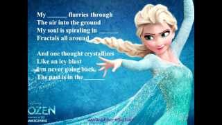 Let It Go  Frozen  Lyrics and Activities for English Learners [upl. by Aenahs466]