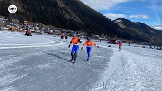 Jeltsje Post trotseert de Weissensee voor KiKa quotWe ha hast 400000 ophellequot [upl. by Nahtanoy]