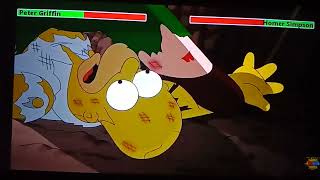 Peter Griffin VS Homer Simpson Fight 2 [upl. by Alletsirhc]