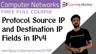 Protocol Source IP and Destination IP Fields in IPv4  Lesson 77  Computer Networks [upl. by Croom]