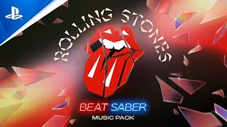 Beat Saber  The Rolling Stones Music Pack Launch Trailer  PSVR amp PS VR2 Games [upl. by Nyletac89]