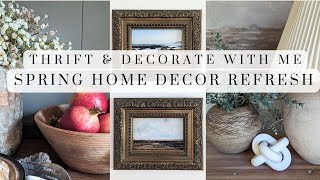 Spring Decorate with Me  Thrift with Me  High End Dupes  Easy Home Decor Ideas [upl. by Aneram1]