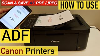 How To Use ADF in Canon Printers [upl. by Sueahccaz]