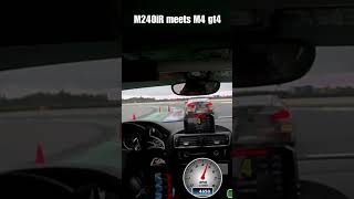 340 bhp vs 410 bhp 🐎 in tricky condition on track  BMW M240 trackday [upl. by Atimad796]