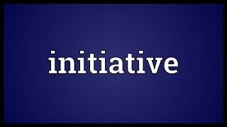 Initiative Meaning [upl. by Doughty]