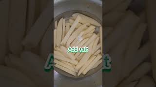 French Fries recipe Easy way to make French Fries at home frenchfries shorts crispy [upl. by Bebe]