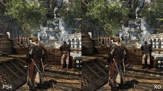 Assassins Creed 4 PS4 vs Xbox One Comparison [upl. by Odranar]