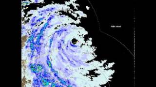 Tropical Cyclone Yasi RADAR Animation [upl. by Melloney612]