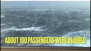 Ship hit by rogue wave in the Bay of Biscay [upl. by Trebbor69]