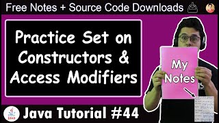 Java Tutorial Exercise on Access Modifiers and Constructors [upl. by Alleul]