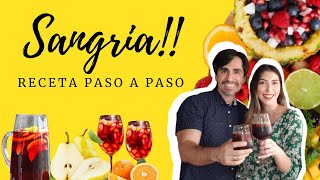 COMO HACER UNA SANGRIA RECETA [upl. by Nylecoj95]