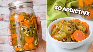 TaqueriaStyle Pickled Jalapenos and Carrots Mexican Flavors [upl. by Yznel]