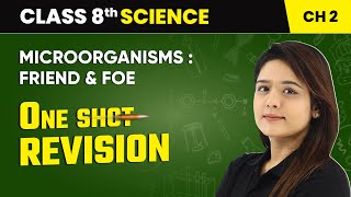 Microorganisms Friend and Foe  One Shot Revision  Class 8 Science Chapter 2  CBSE 202425 [upl. by Pippas]