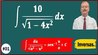 Integrales trigonométricas inversas ∫10√14x2  dx [upl. by Giglio55]