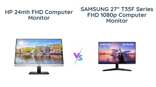 🖥️ HP 24mh vs Samsung 27quot T35F Which Monitor is Better 🔥 Price Comparison [upl. by Close]