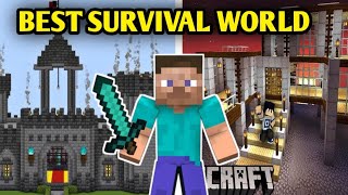 MINECRAFT TOW YOUTUBER BEST SURVIVAL WORLD  DRR Gaming [upl. by Laved814]