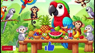 Parrot Song  Fun amp Colorful Kids Song  Kids Joel Show [upl. by Sorensen]