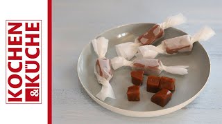 Karamell Bonbons selber machen  Kochen und Küche [upl. by Zabrina]