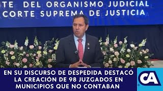 Oscar Cruz presenta memoria de labores del OJ a pocos días de entregar el cargo [upl. by Dualc13]