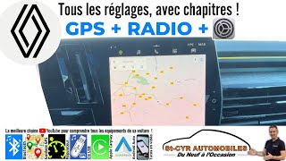 RENAULT Austral Radio GPS tous les Réglages du véhicule et de l’écran  comment ça marche [upl. by Atteiram]