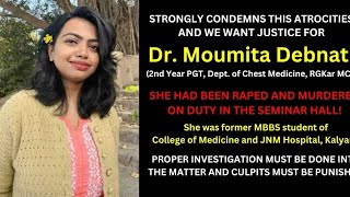 actual story of RGKarmedicalcollege dr moumita debnath who was reped and murdered [upl. by Eleynad]