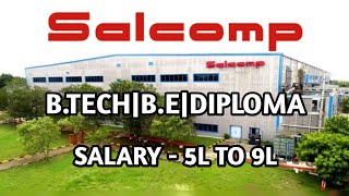 Salcomp Manufacturing India job in Chennai BEBTECH DIPLOMA jobs openings in Chennai 2021 [upl. by Stoughton]