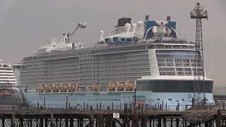 FIVE CRUISE SHIP DEPARTURE SPECIAL SOUTHAMPTON SUNDAY 010924 [upl. by Ielerol]