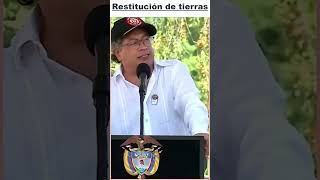 PETRO cumpliendo devolución de tierras noticias petro tendencia viralvideo colombia [upl. by Zipah]