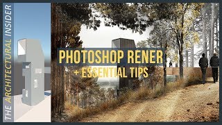 How to Architectural Visualization  Photoshop Tutorial [upl. by Atinat]